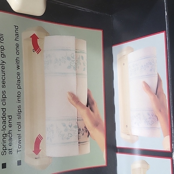 Vintage Rubbermaid Paper Towel Holder Almond Plastic 2364 1990 USA - Picture 6 of 6